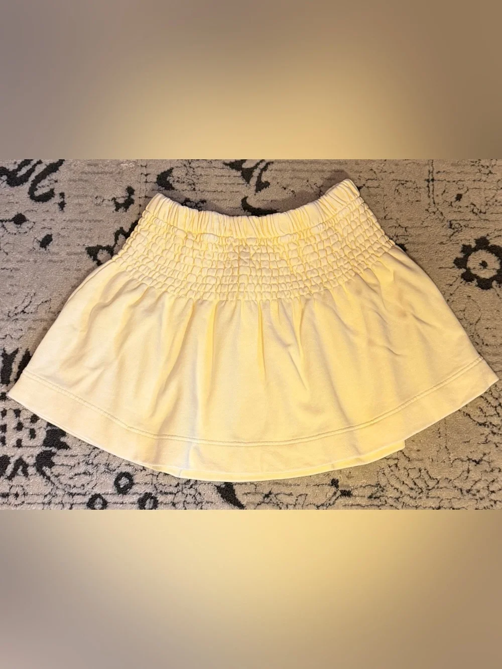Aerie Women’s Yellow Skirt Mini Elastic Waist Size L NWT!